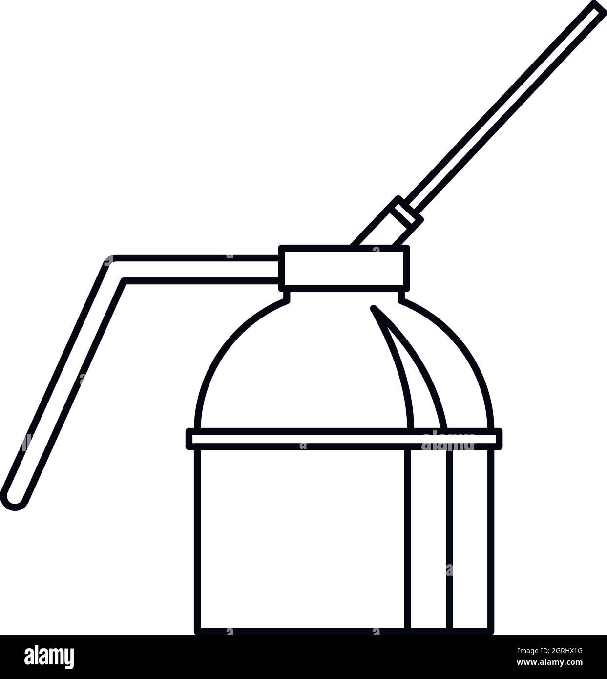 Spout Oiler Can Applicator Icon Outline Style Stock Vector Image Art