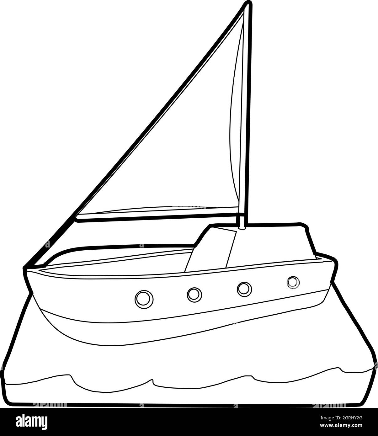 Yacht icon, isometric 3d style Stock Vector Image & Art - Alamy