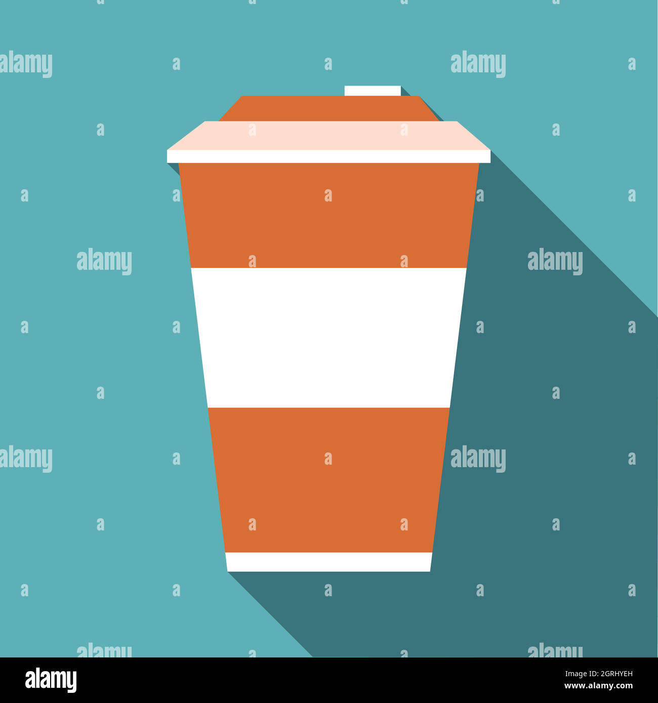 Coffee icon, flat style Stock Vector Image & Art - Alamy