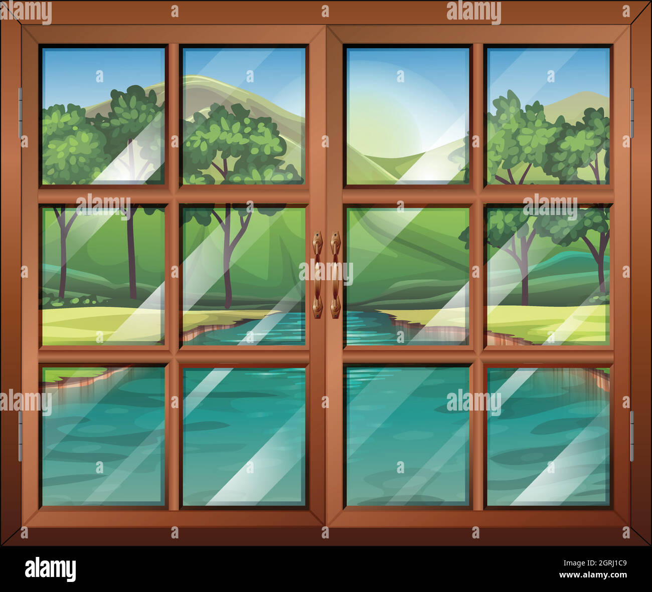 Flowing window Stock Vector Images - Alamy