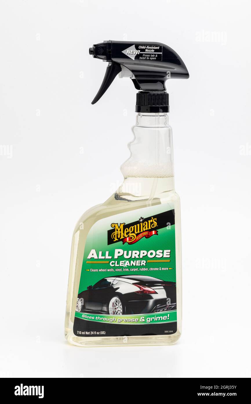 A spray bottle of Meguiars all purpose cleaner Stock Photo - Alamy