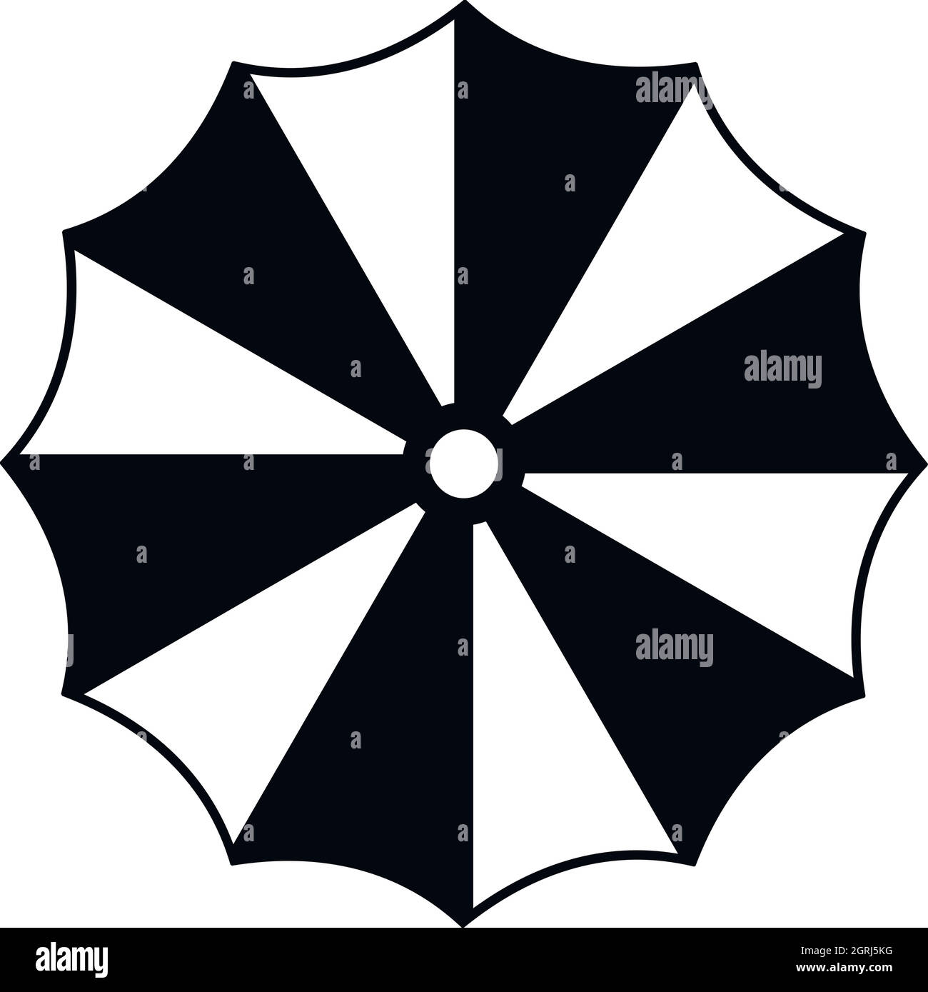 Striped umbrella icon, simple style Stock Vector Image & Art - Alamy