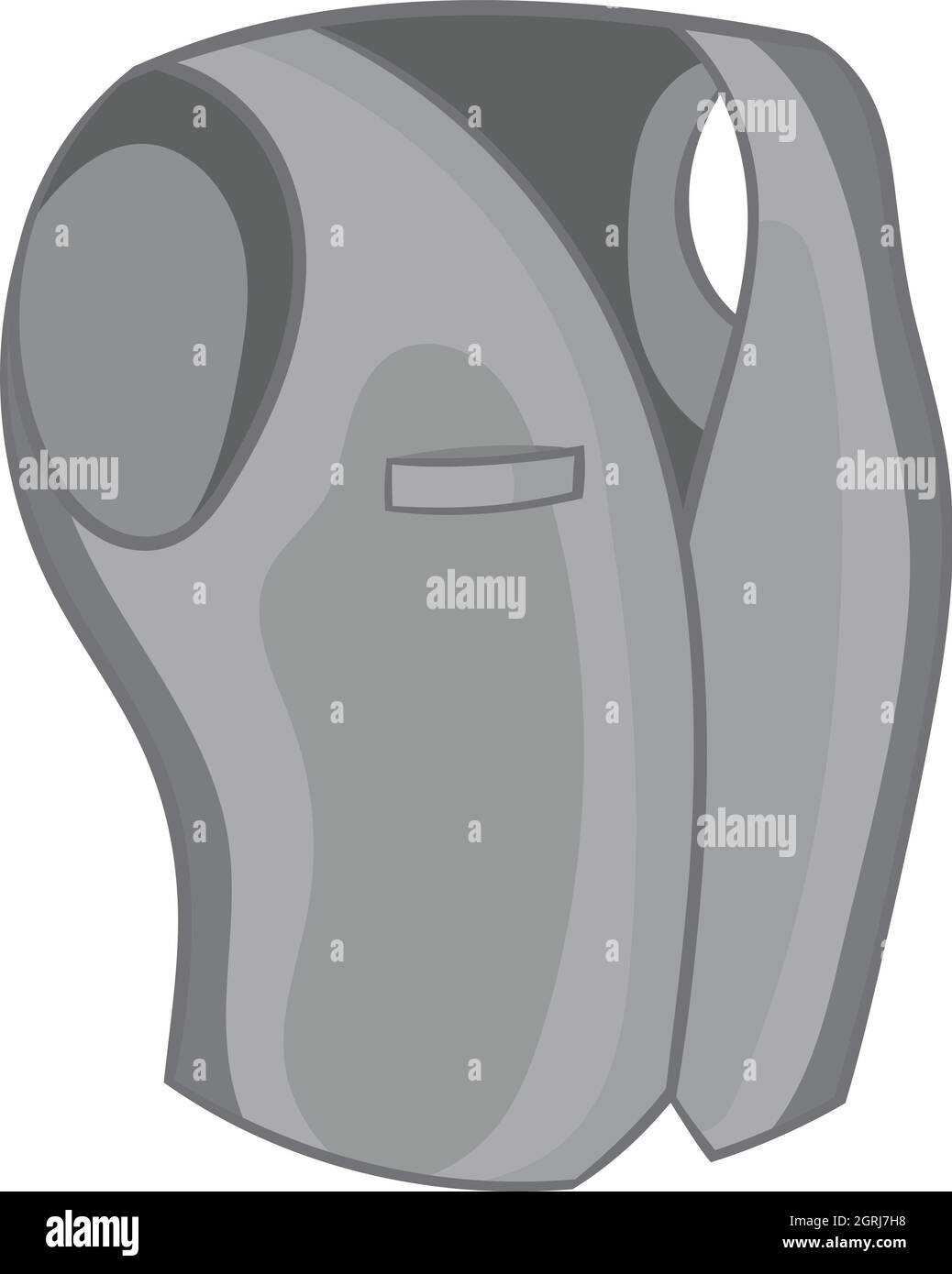 Mens classic vest icon, black monochrome style Stock Vector Image & Art ...