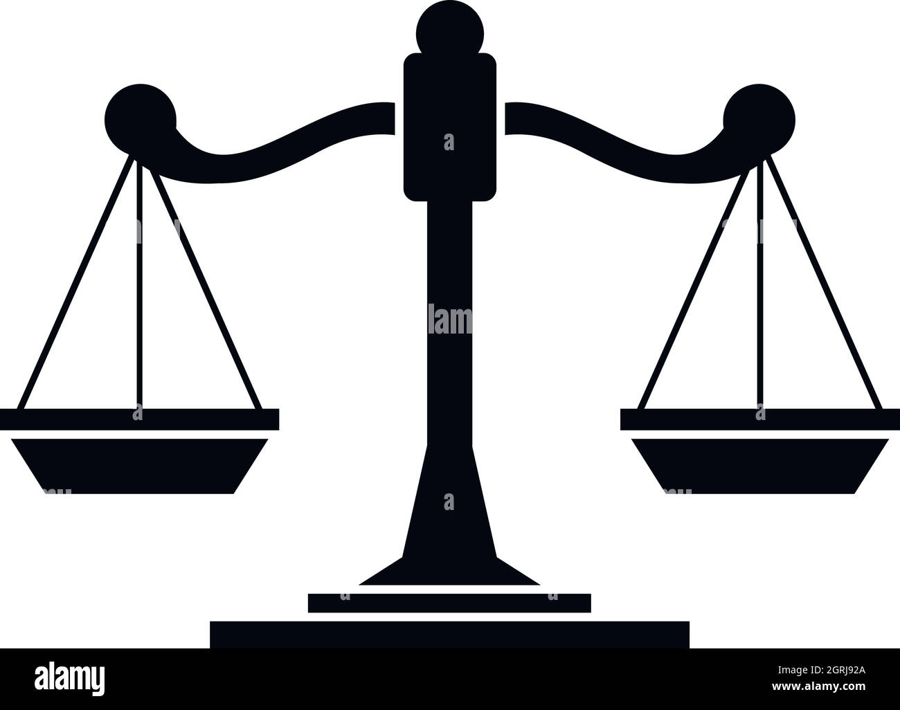 Scales of justice icon, simple style Stock Vector Image & Art Alamy