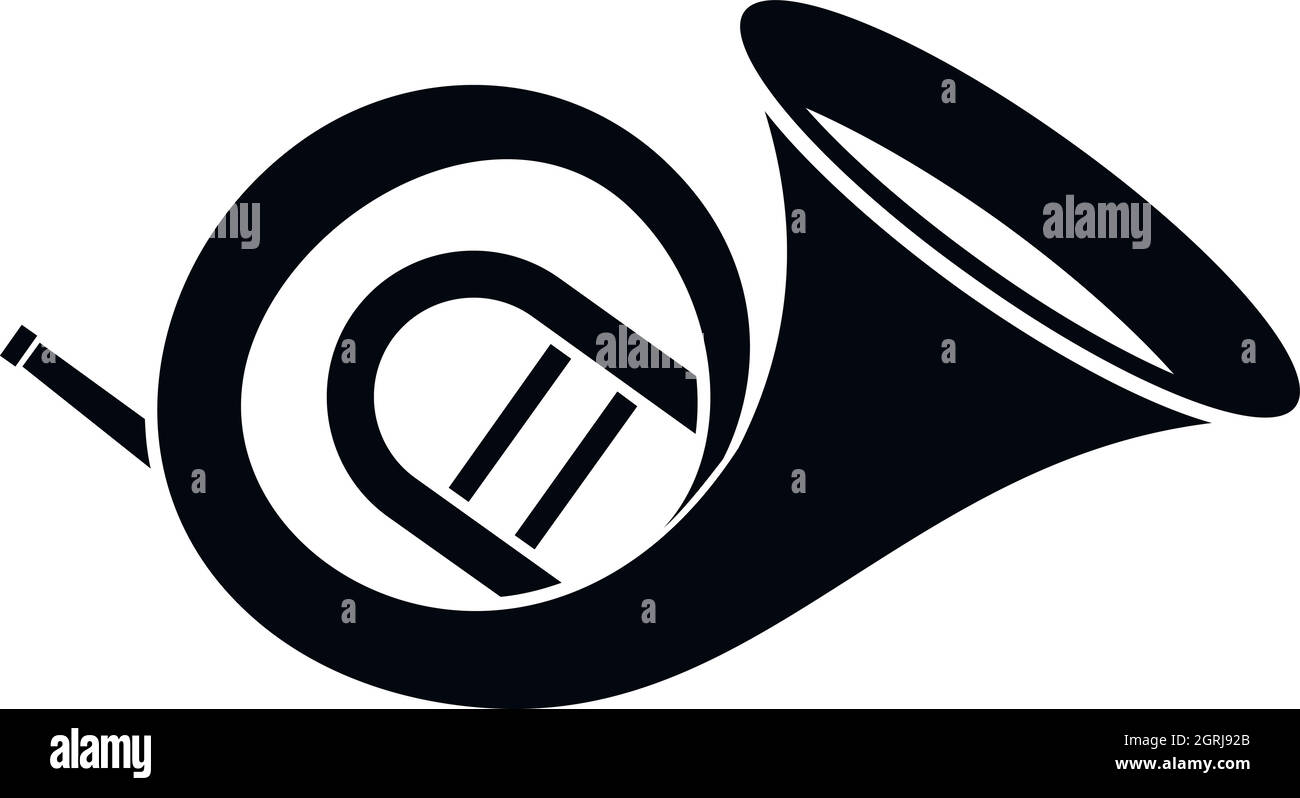 French horn icon, simple style Stock Vector Image & Art Alamy