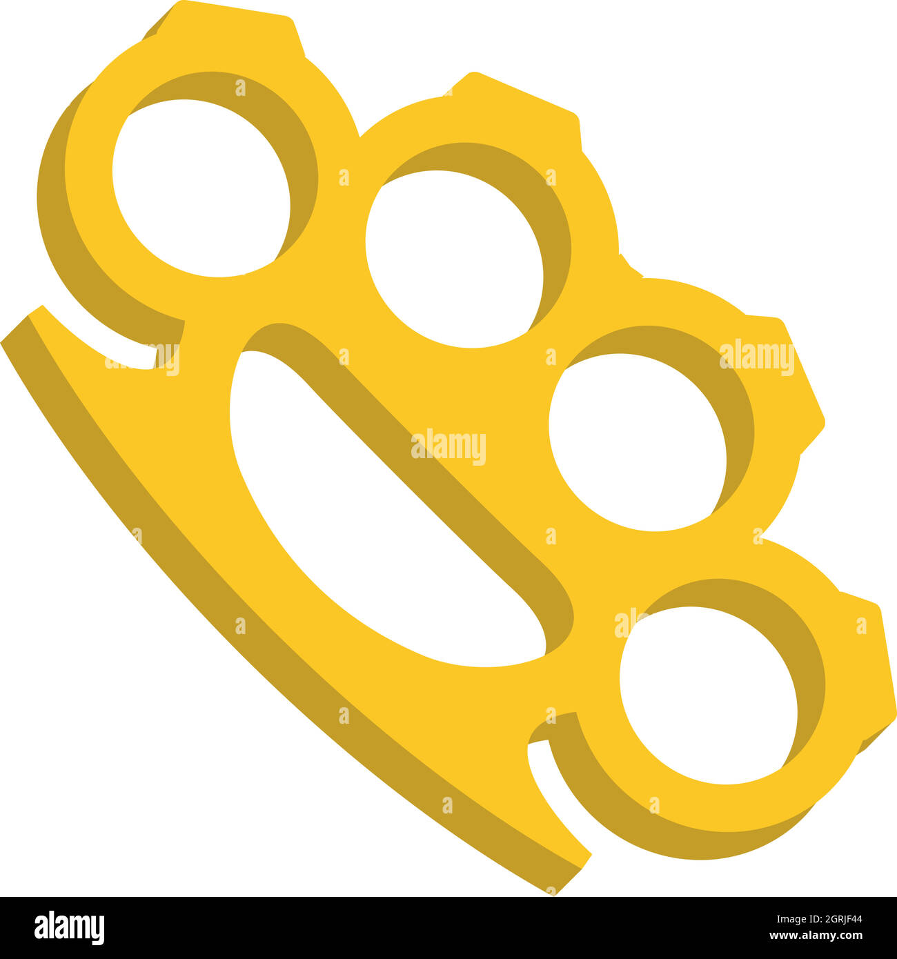 Yellow knuckles icon, flat style Stock Vector Image & Art Alamy
