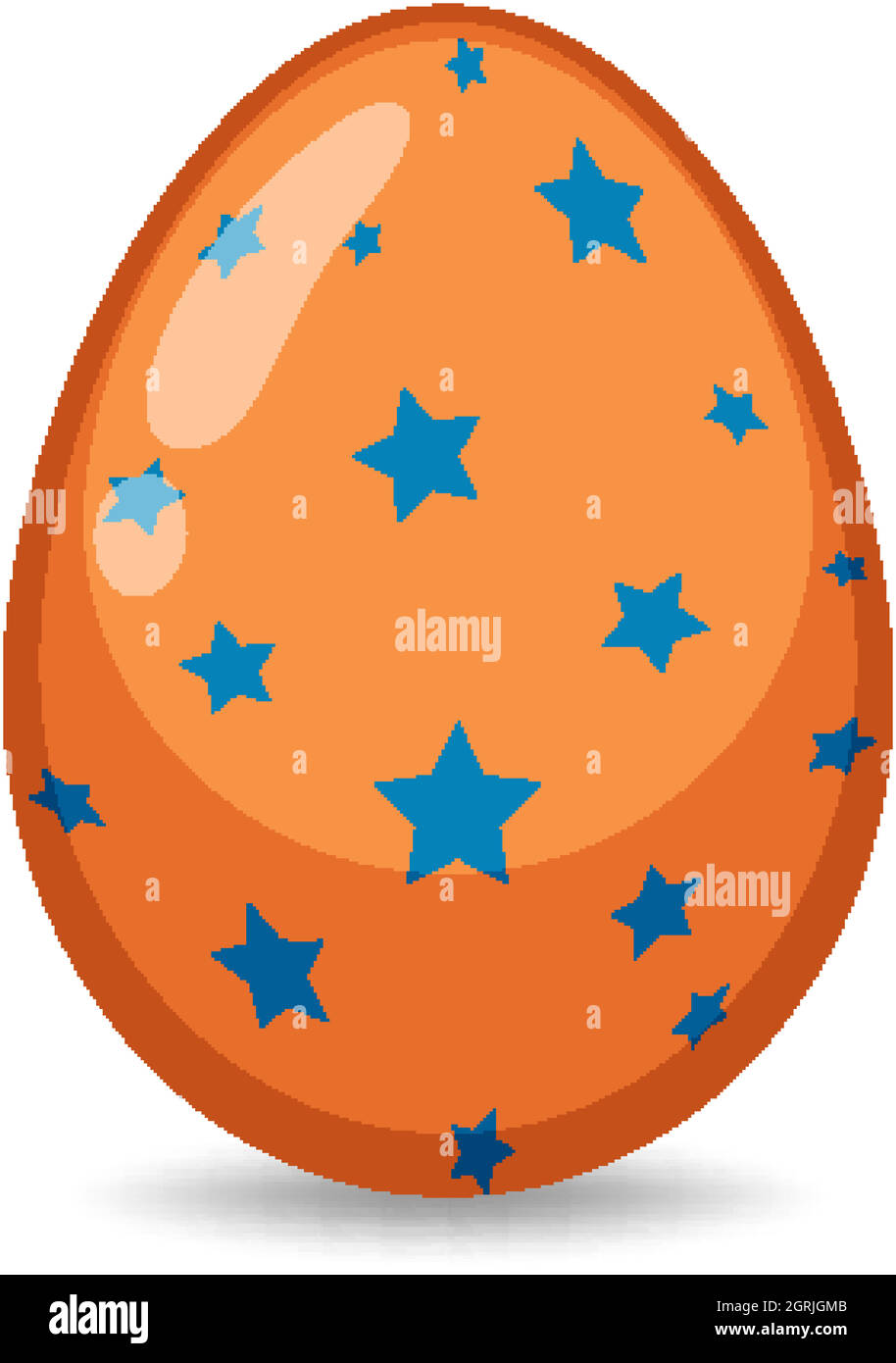 Easter theme with decorated egg in colorful patterns Stock Vector