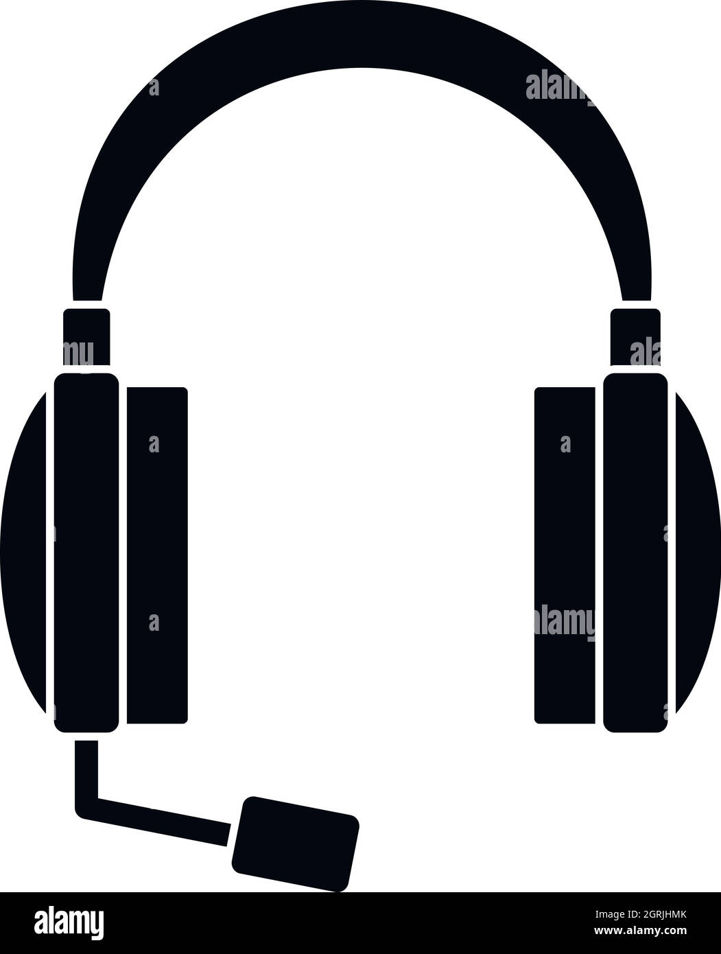 Headphones icon in simple style Stock Vector Image & Art Alamy