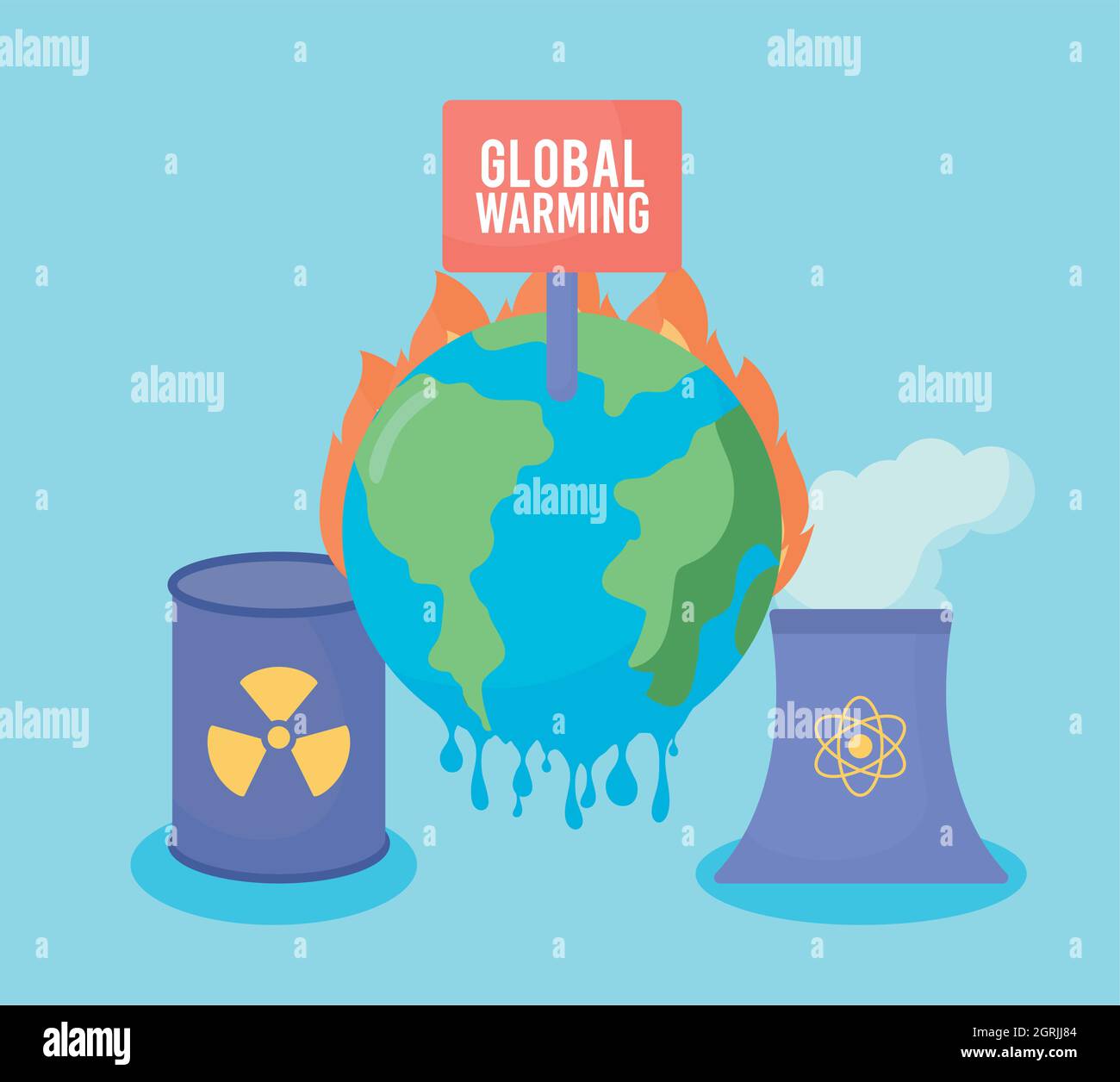 global warming poster Stock Vector Image & Art - Alamy