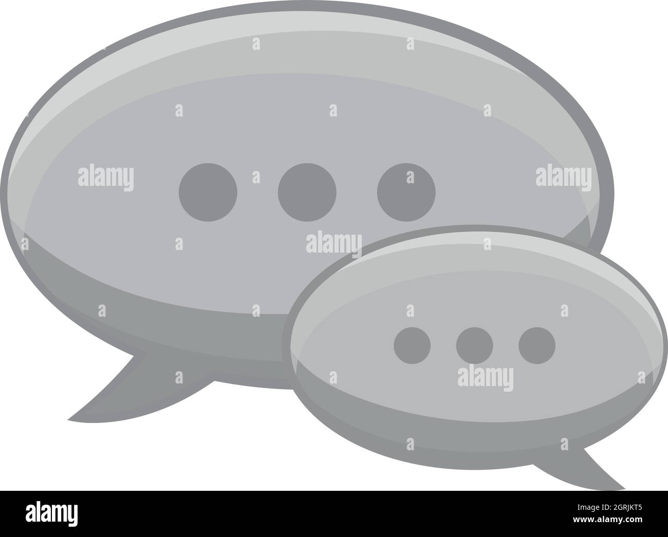 Speech bubble conversation icon Stock Vector