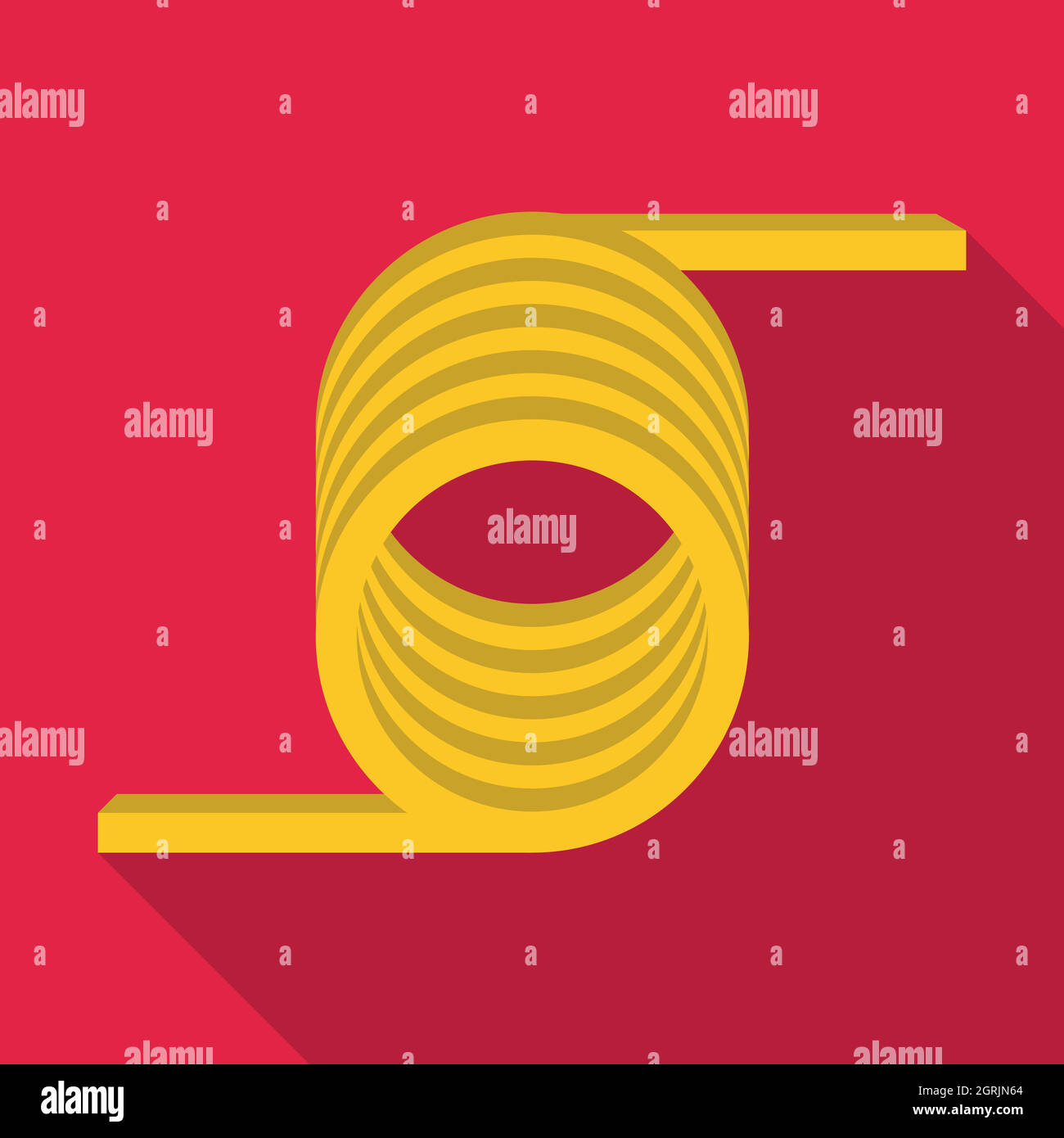 Barbed wire icon, flat style Stock Vector