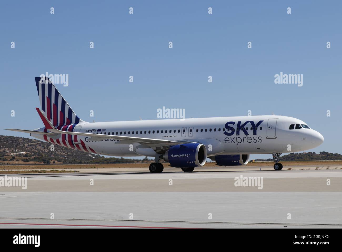 Sky Express Greek Airline Stock Photo Alamy