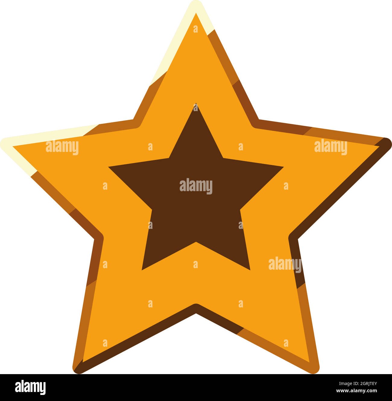 gold star on white background Stock Vector Image & Art - Alamy