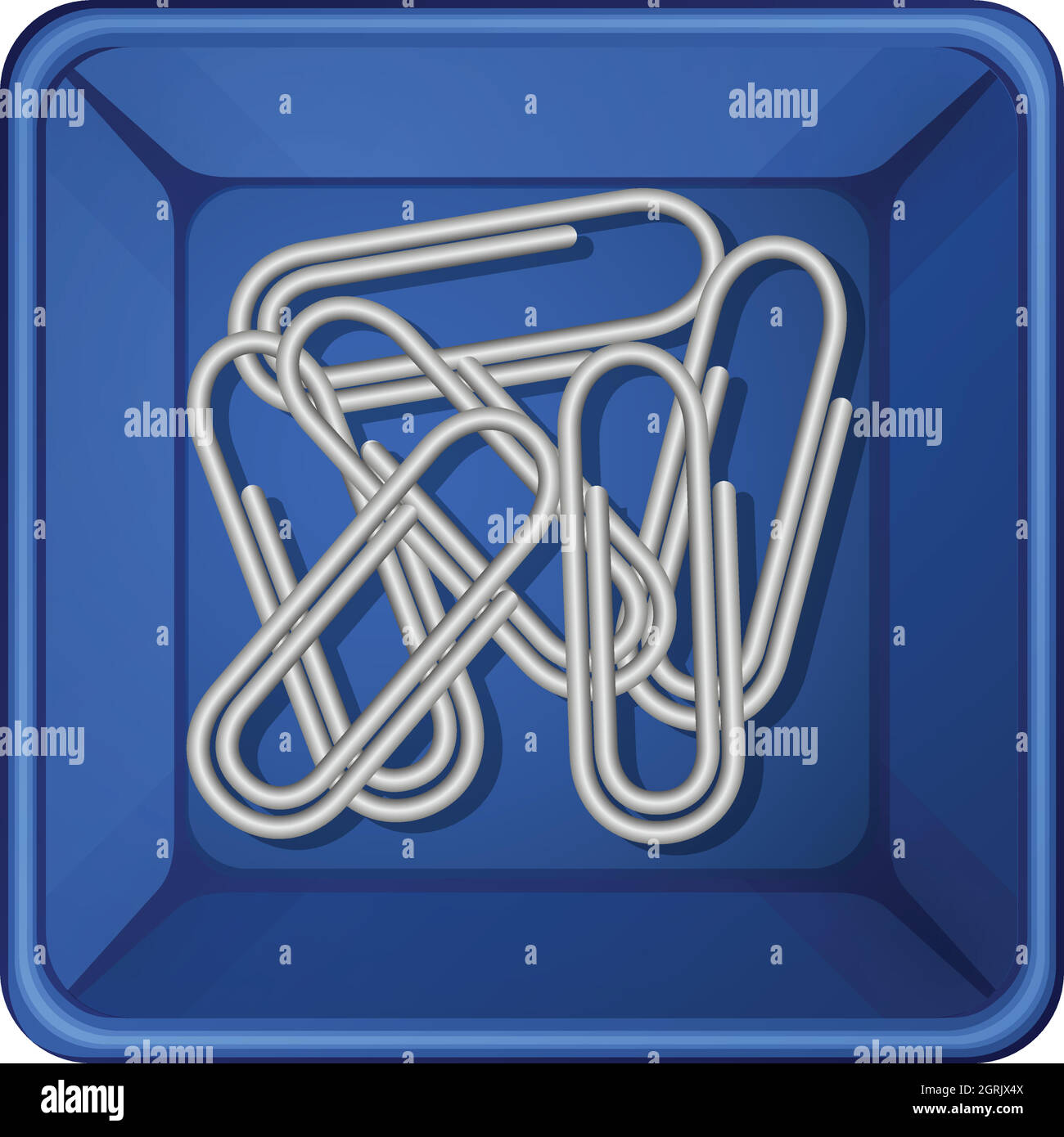Paperclip Top A topview of a group of paperclips Stock Vector Image & Art - Alamy