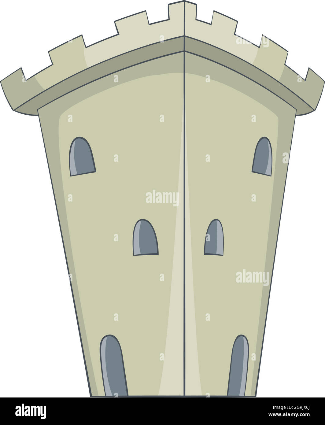 Medieval ancient fortress icon, cartoon style Stock Vector Image & Art ...