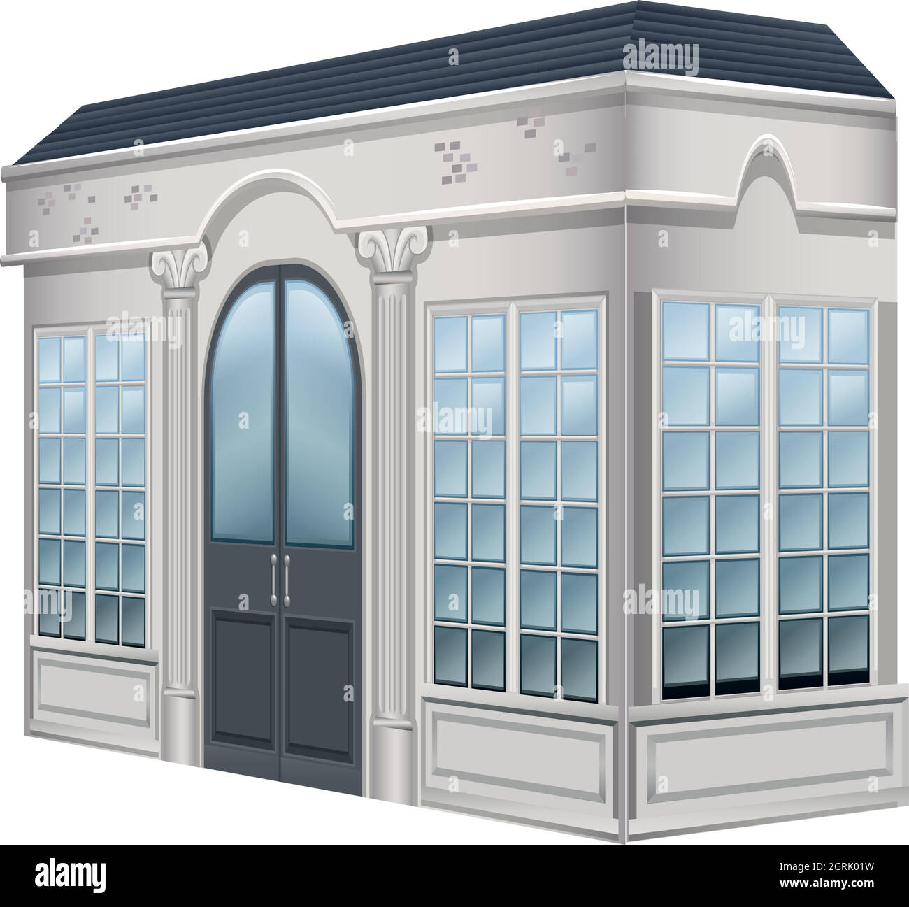 Museum building with big doors Stock Vector Image & Art Alamy