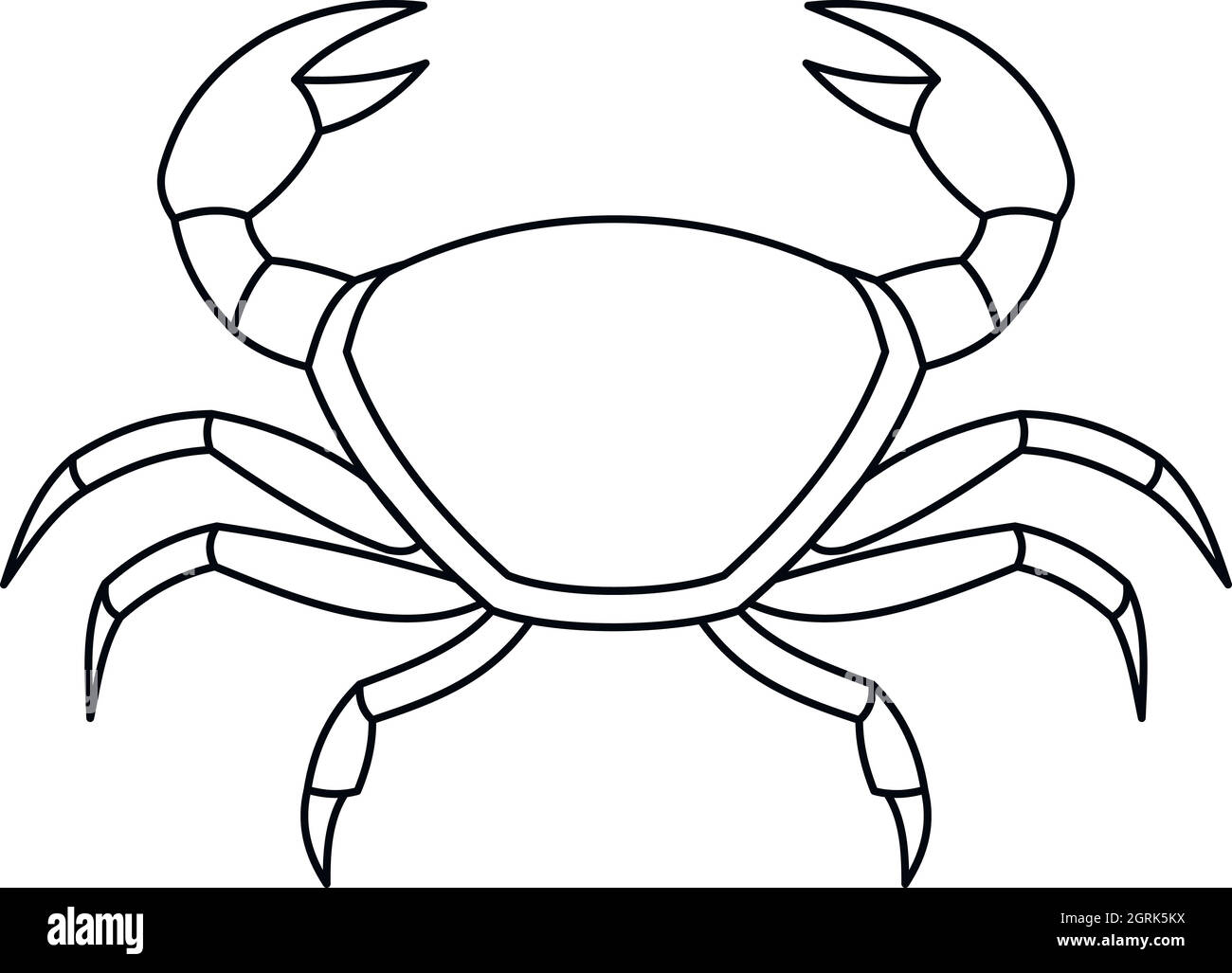Crab icon, outline style Stock Vector Image & Art Alamy