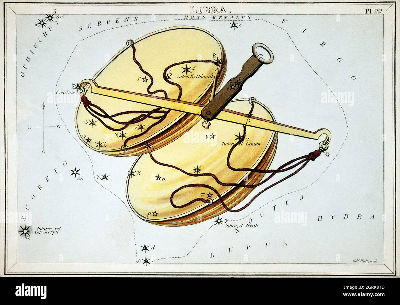 Vintage celestial chart hi-res stock photography and images Vintage celestial chart hi-res stock photography and images