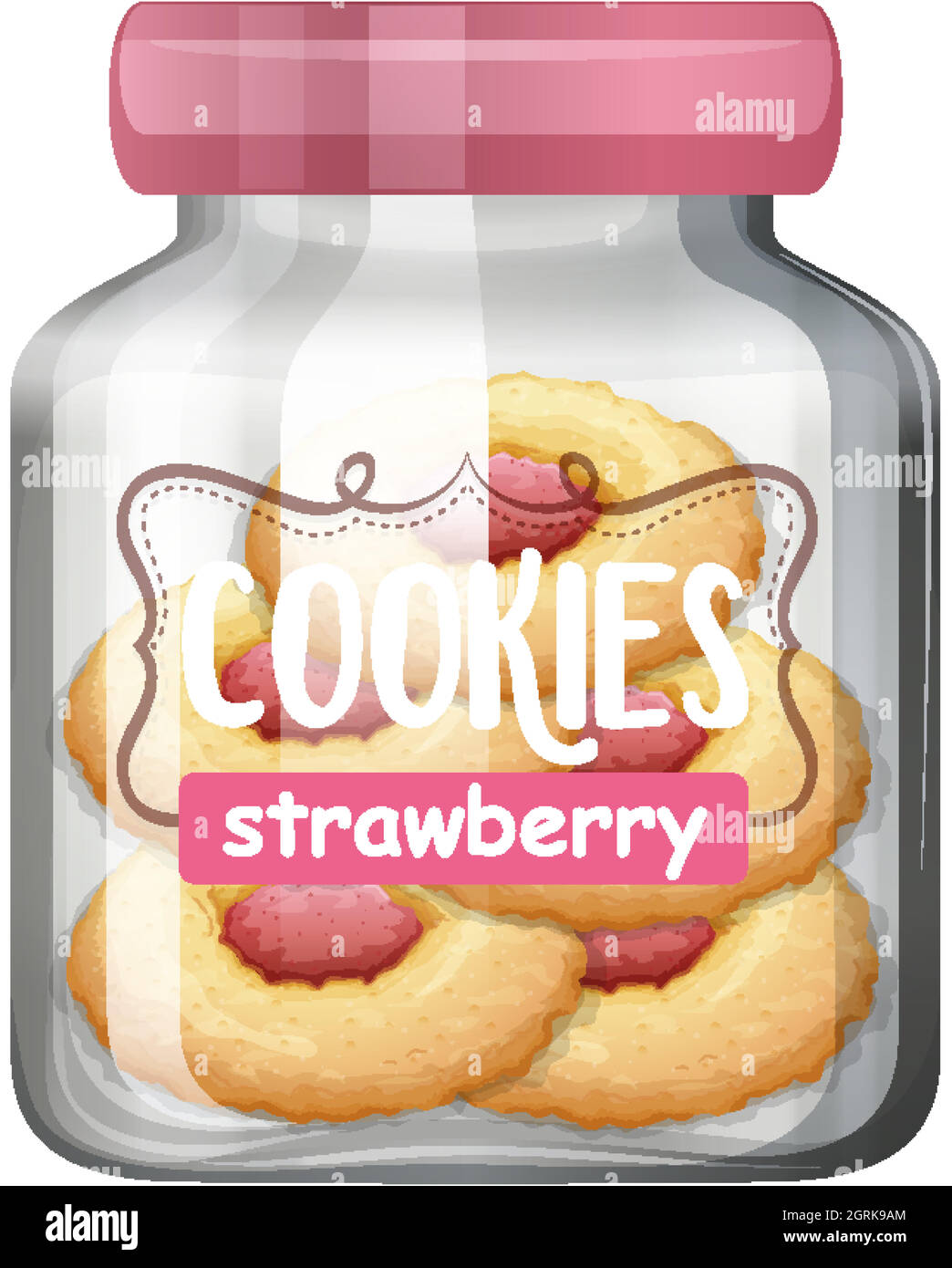 Cookies in glass jar Stock Vector Image & Art Alamy