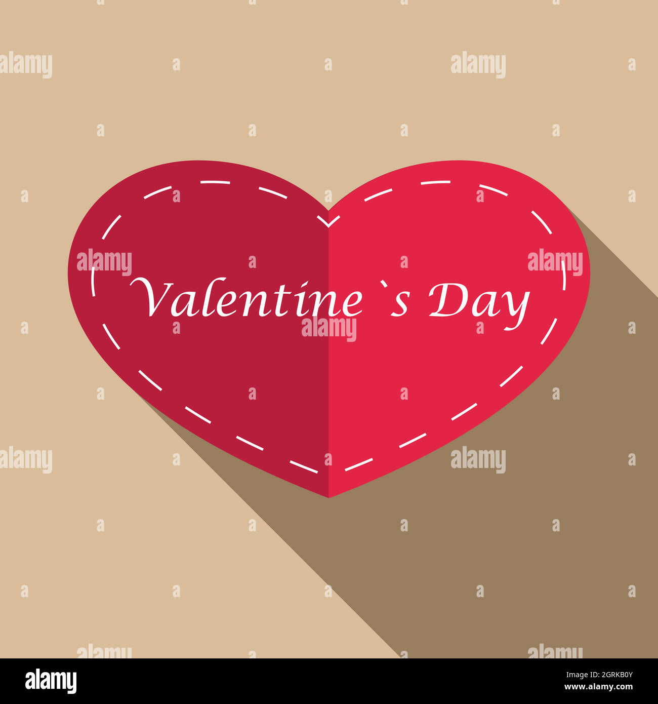Valentines day icon, flat style Stock Vector Image & Art - Alamy