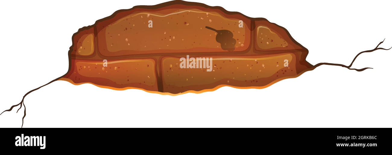 A cracked stonewall Stock Vector Image & Art - Alamy