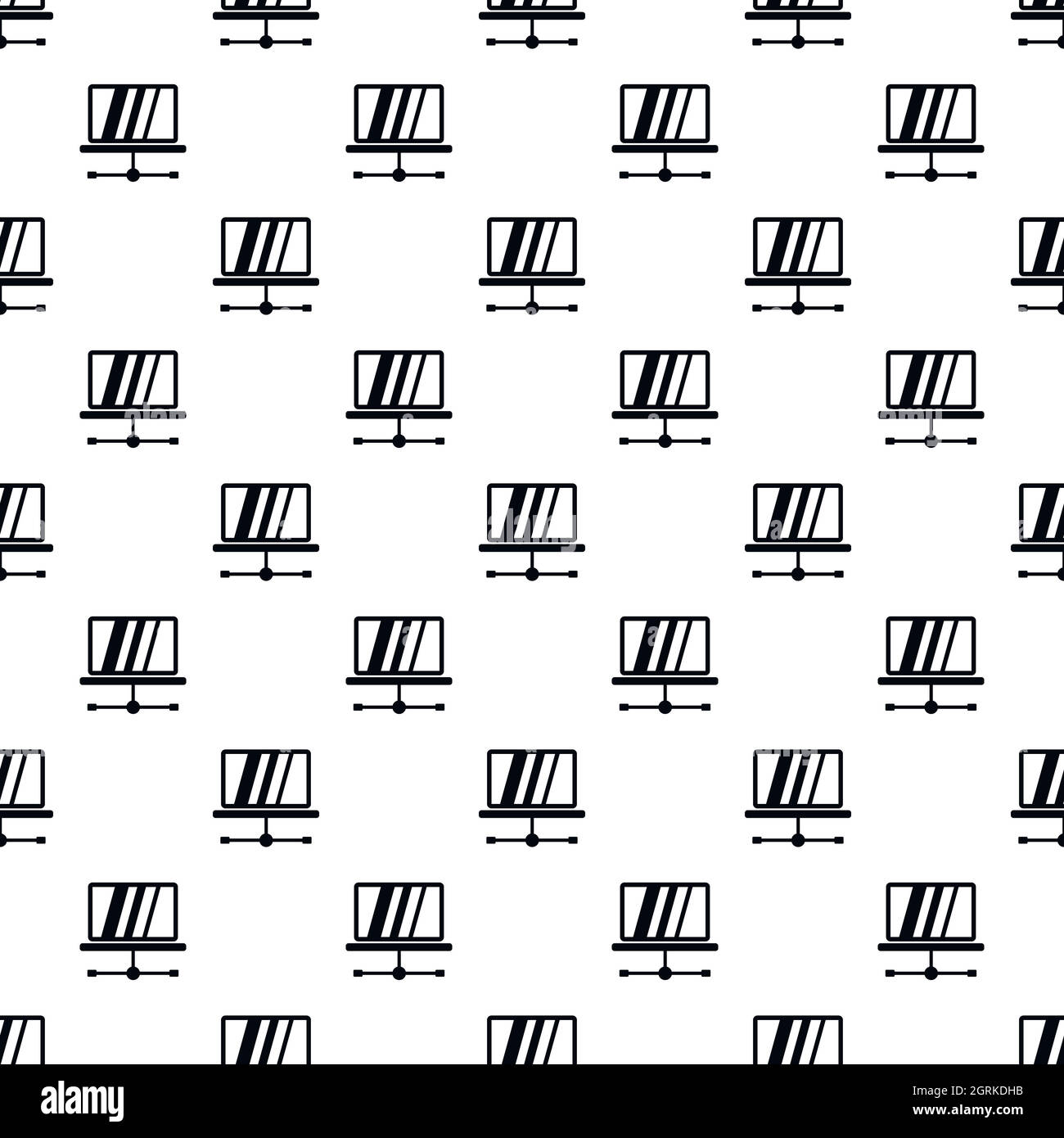 Tablet repair pattern, simple style Stock Vector