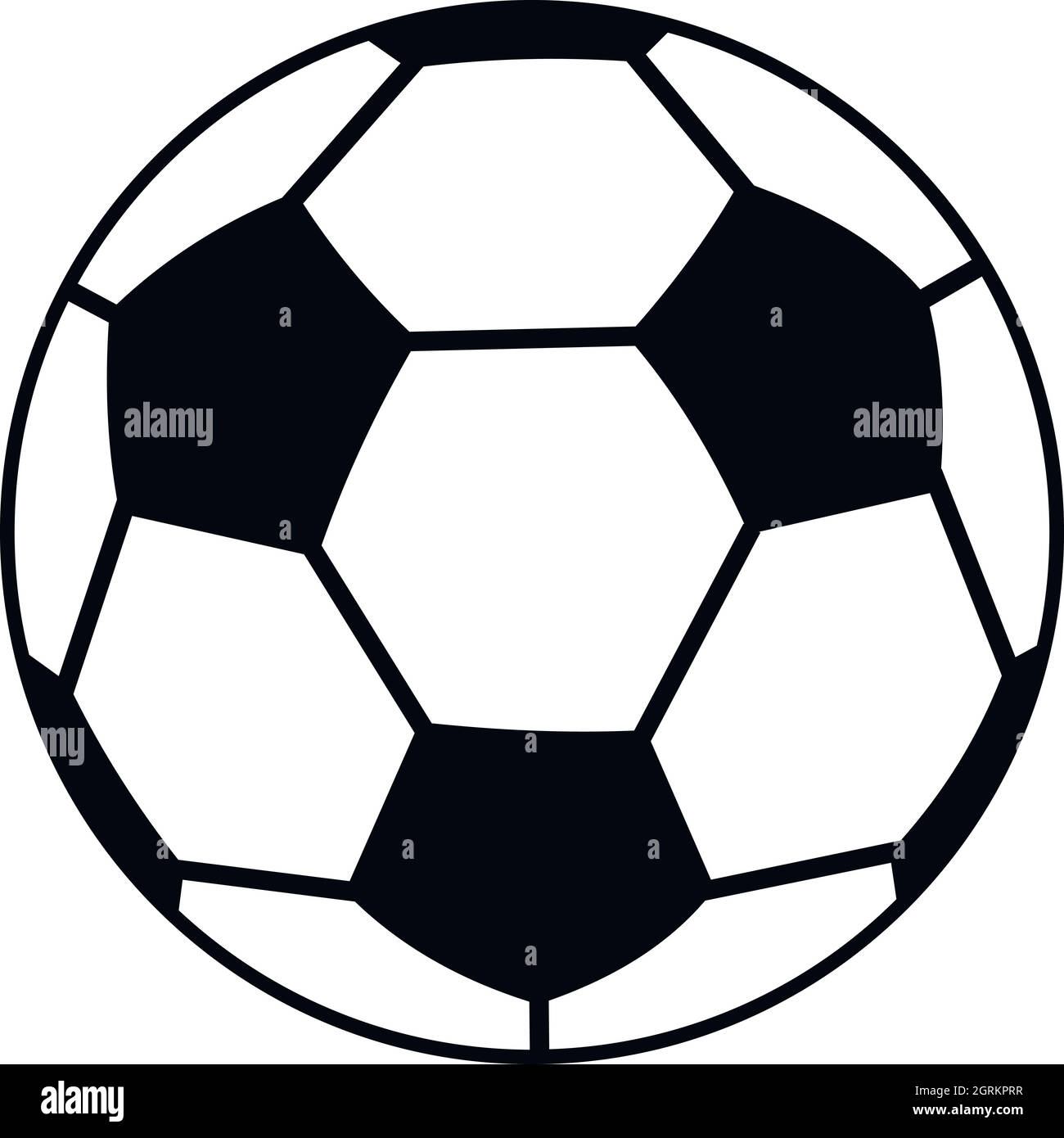 Soccer ball icon, simple style Stock Vector Image & Art Alamy