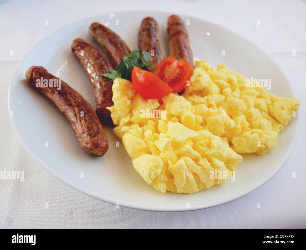 Close-up Of Breakfast Served On Table Stock Photo