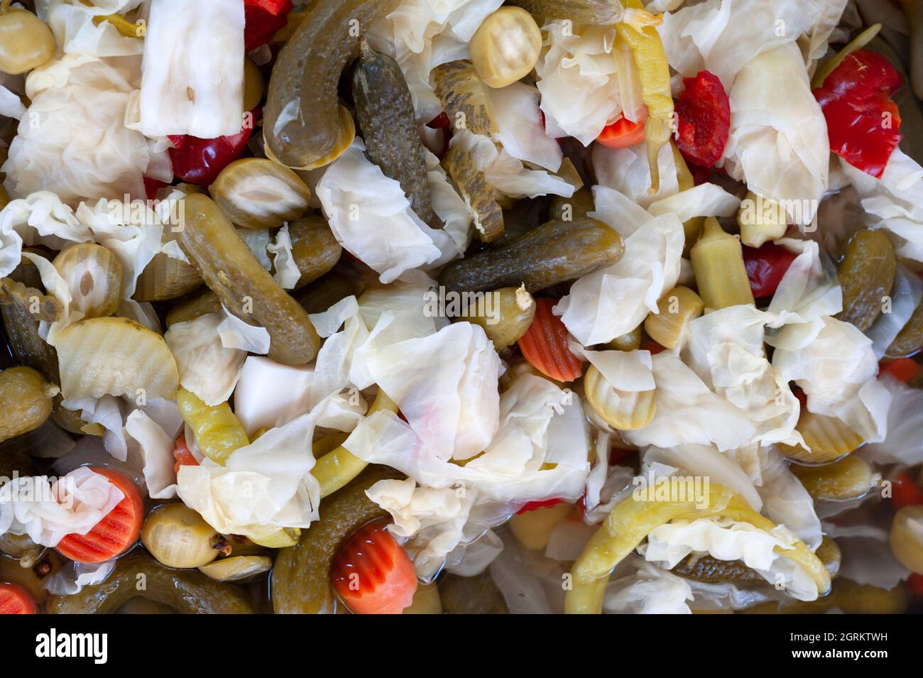 Mixed pickle. Stock Photo