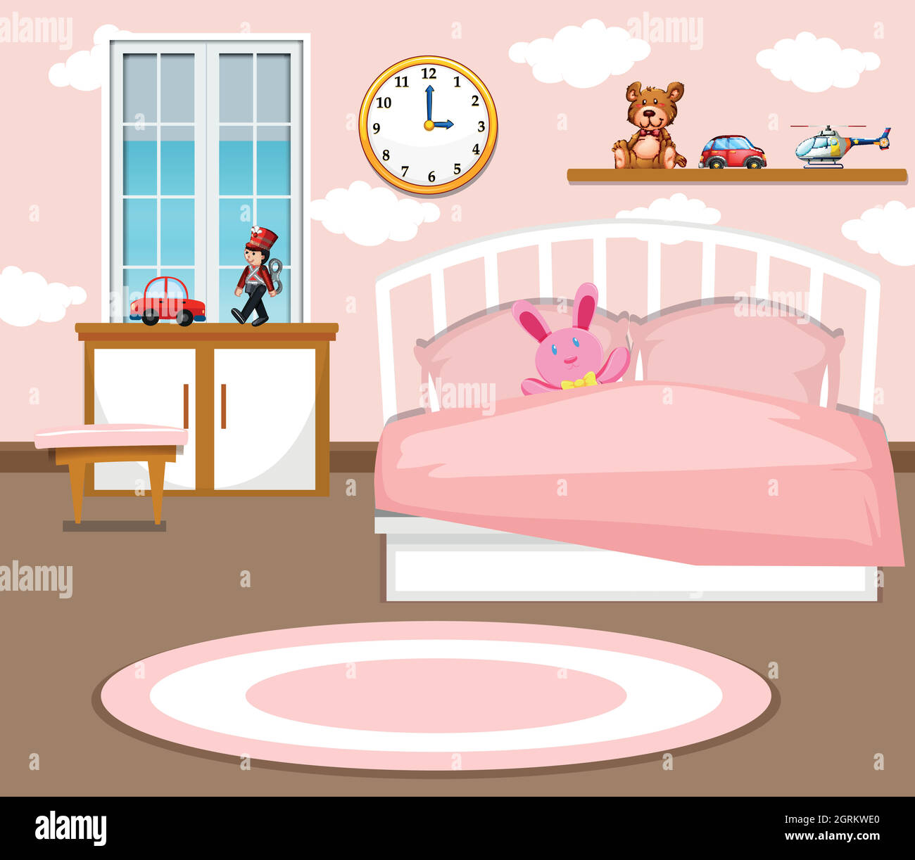 A cute girl bedroom background Stock Vector Image & Art - Alamy A cute girl bedroom background Stock Vector Image & Art - Alamy