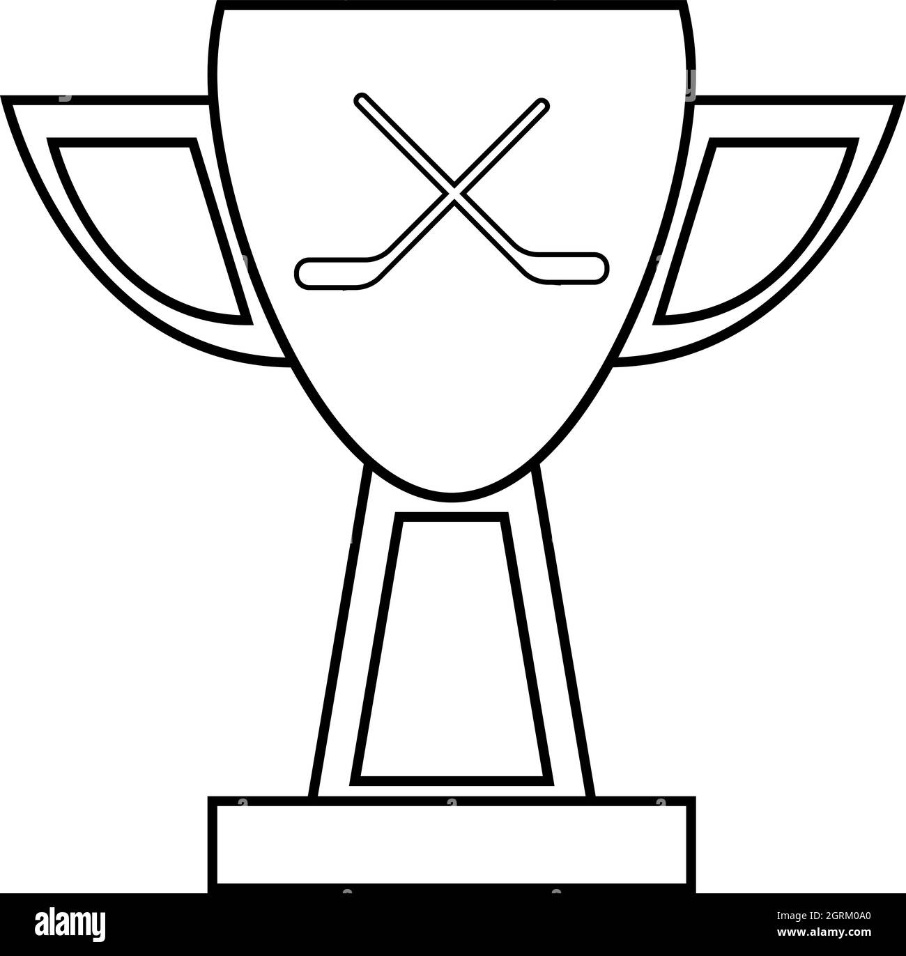 Hockey cup icon, outline style Stock Vector Image & Art - Alamy