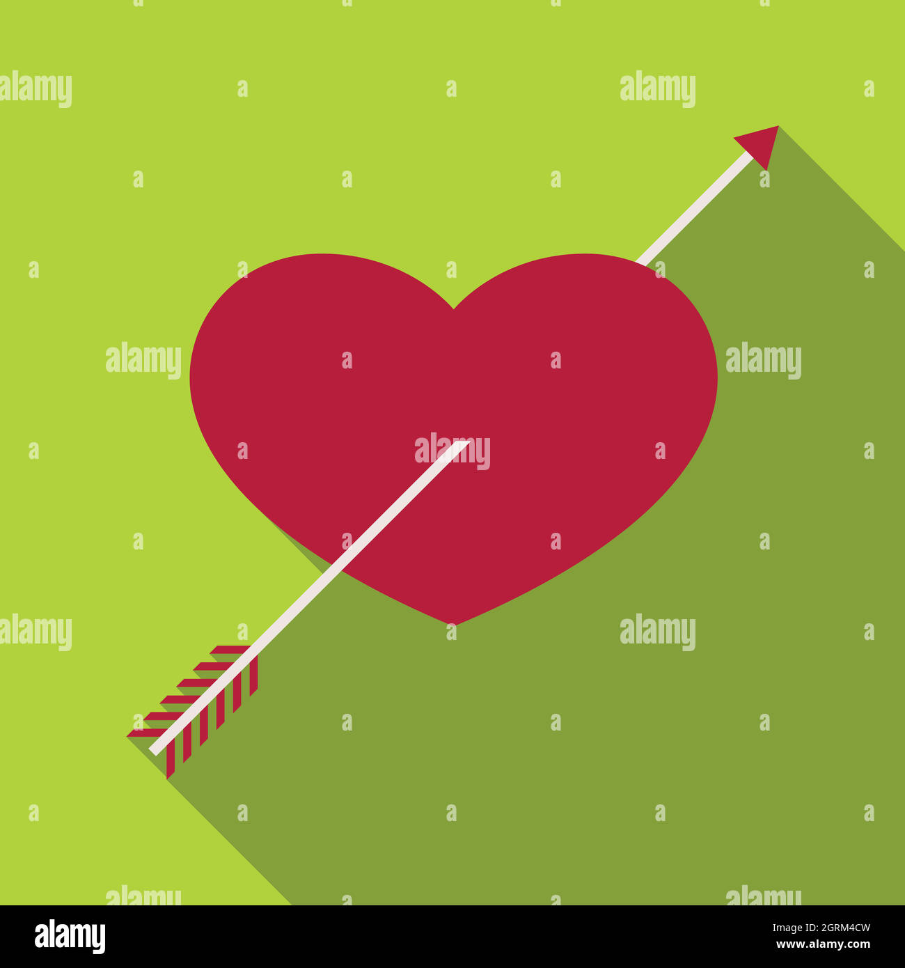Heart icon, flat style Stock Vector Image & Art - Alamy