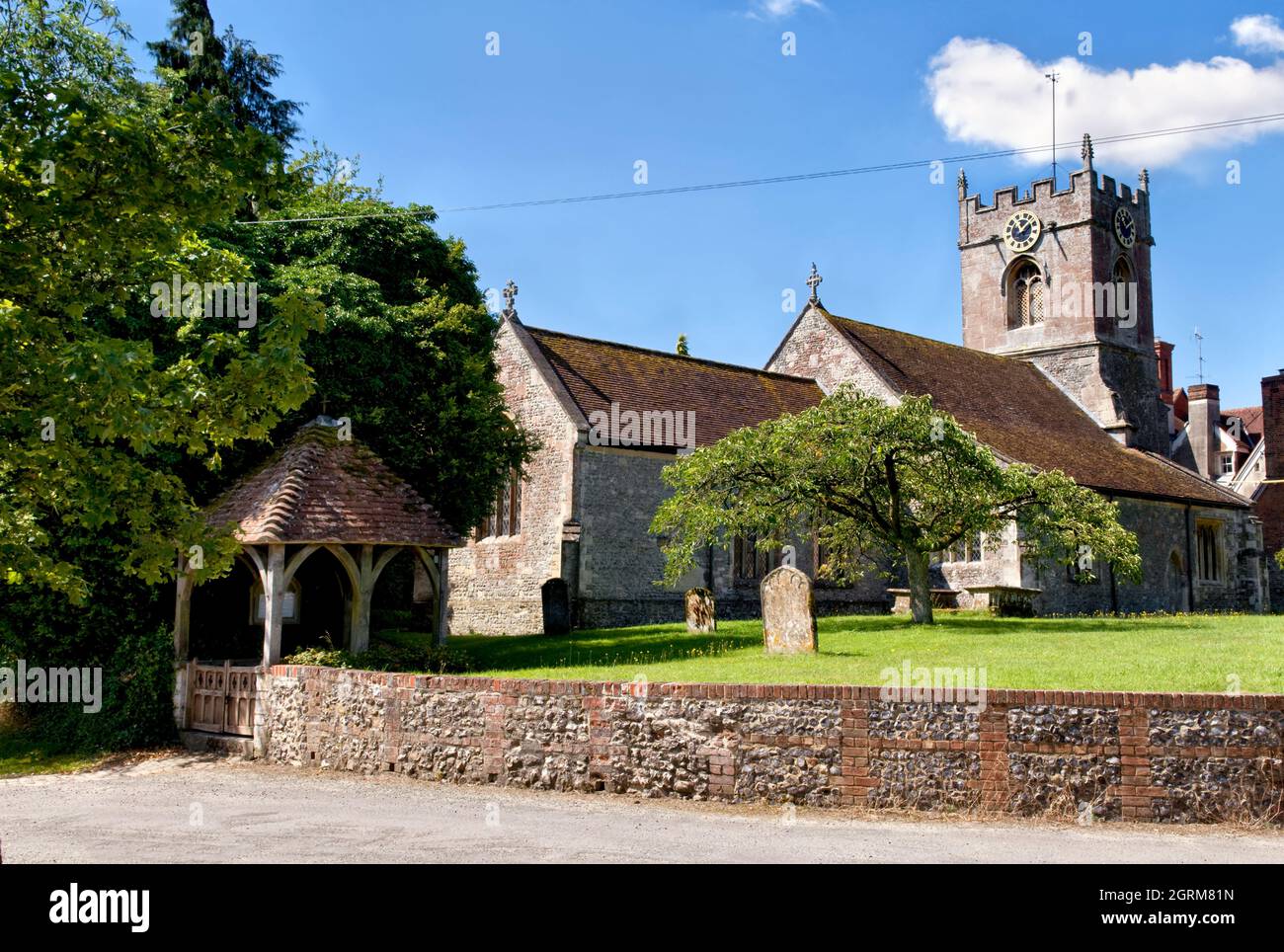 Church of the Holy Cross, Wilcot, Wiltshire, UK Stock Photo