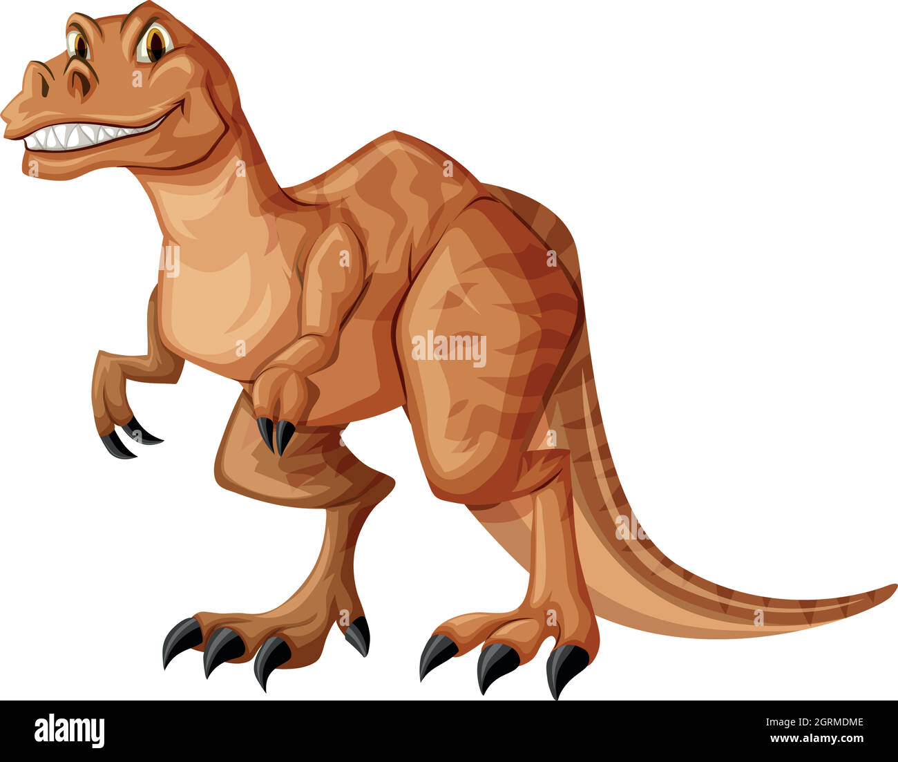 Dinosaur with sharp teeth Stock Vector