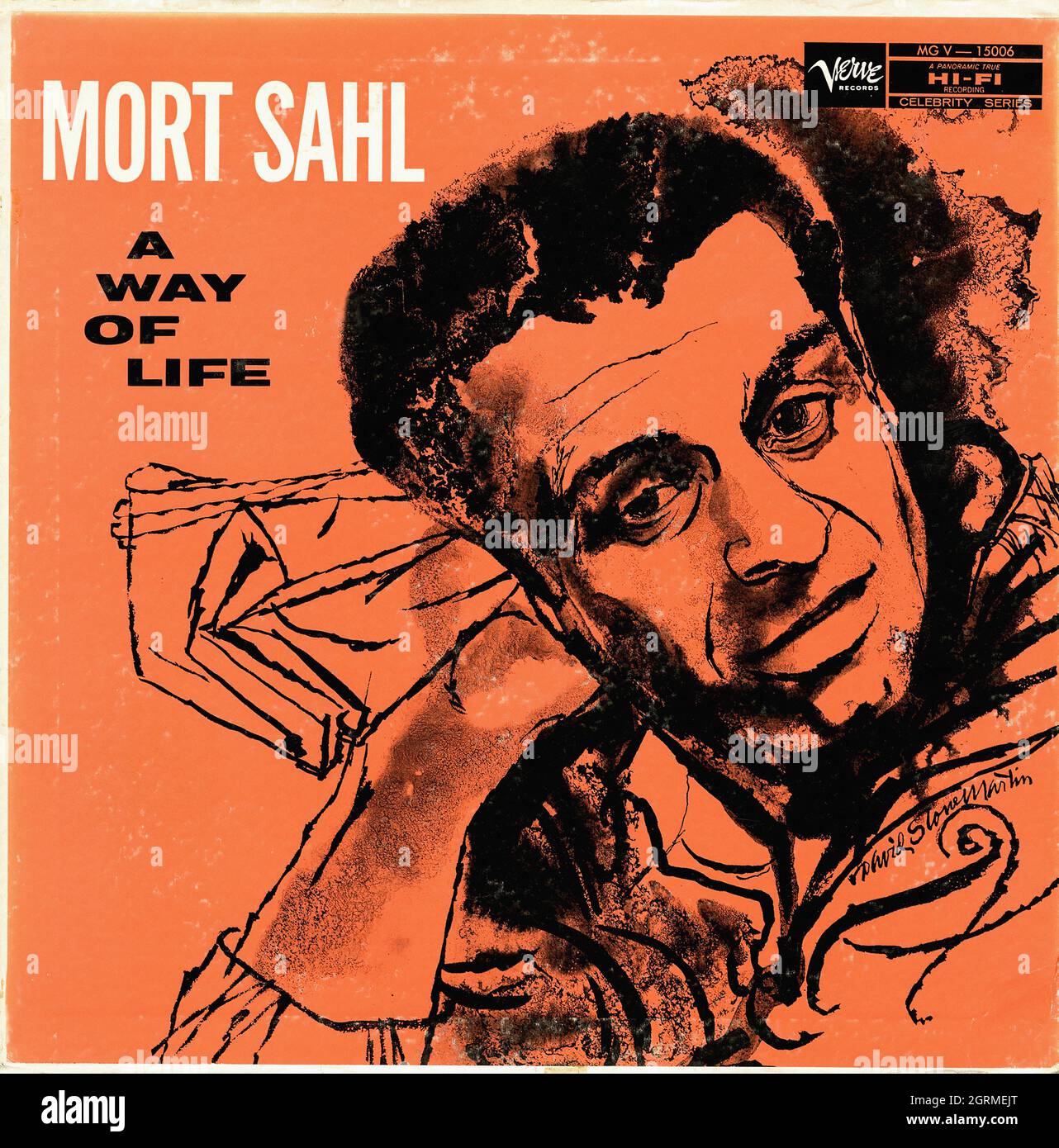 Mort SahlA Way Of Life -  Vintage American Comedy Vinyl Album Stock Photo