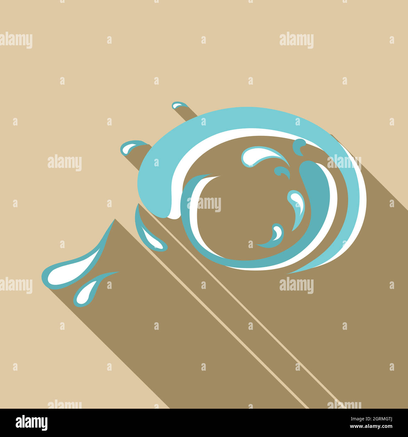 Big wave icon, flat style Stock Vector Image & Art - Alamy