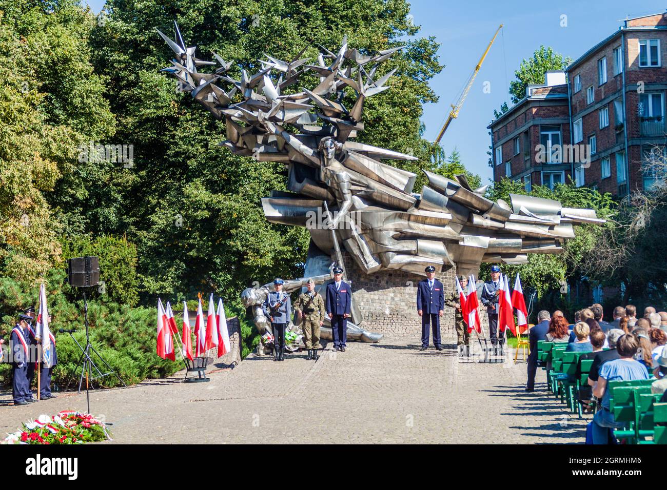 GDANSK, POLAND SEPTEMBER 1, 2016 Commemorating of Defence of the Polish Post Office on