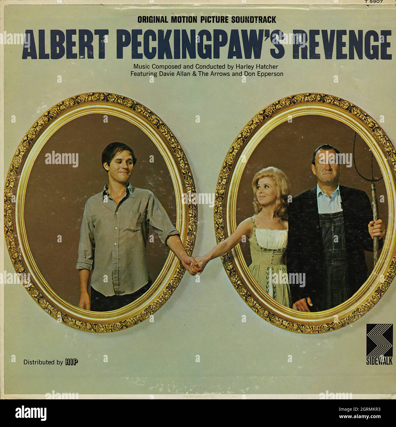 Albert Peckingpaw's Revenge - Vintage Soundtrack Vinyl Album Stock Photo