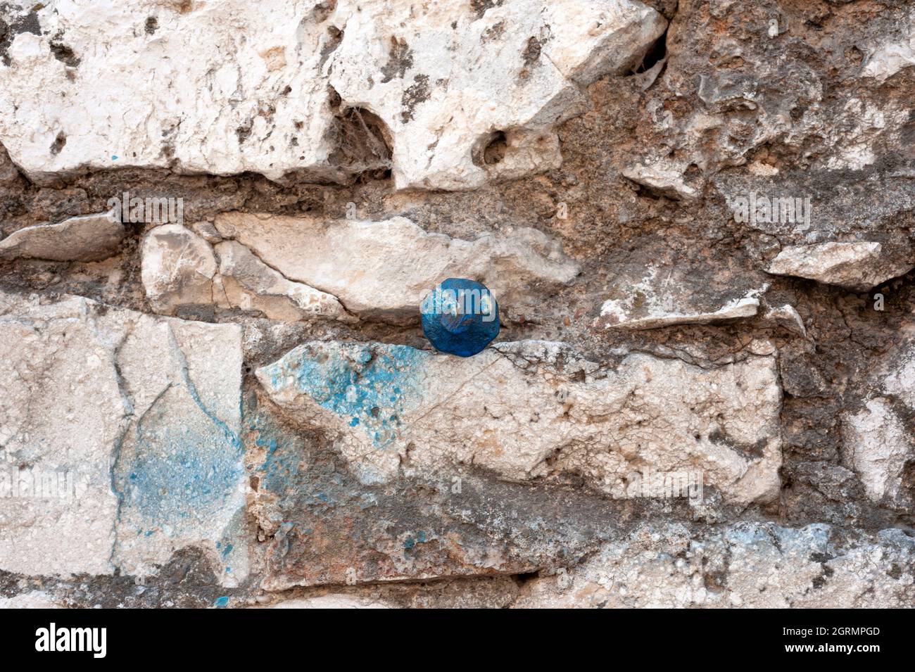 Screw, nail in the wall Stock Photo Alamy