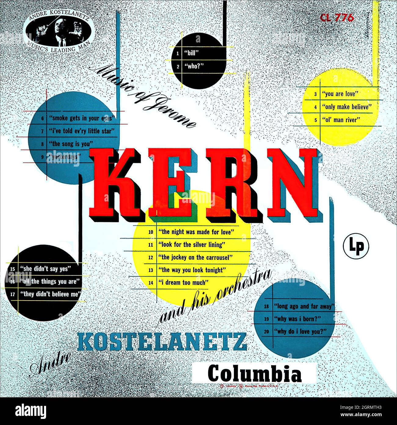 Andre Kostelanetz - Music of Jerome Kern c.1950 album - Vintage Vinyl