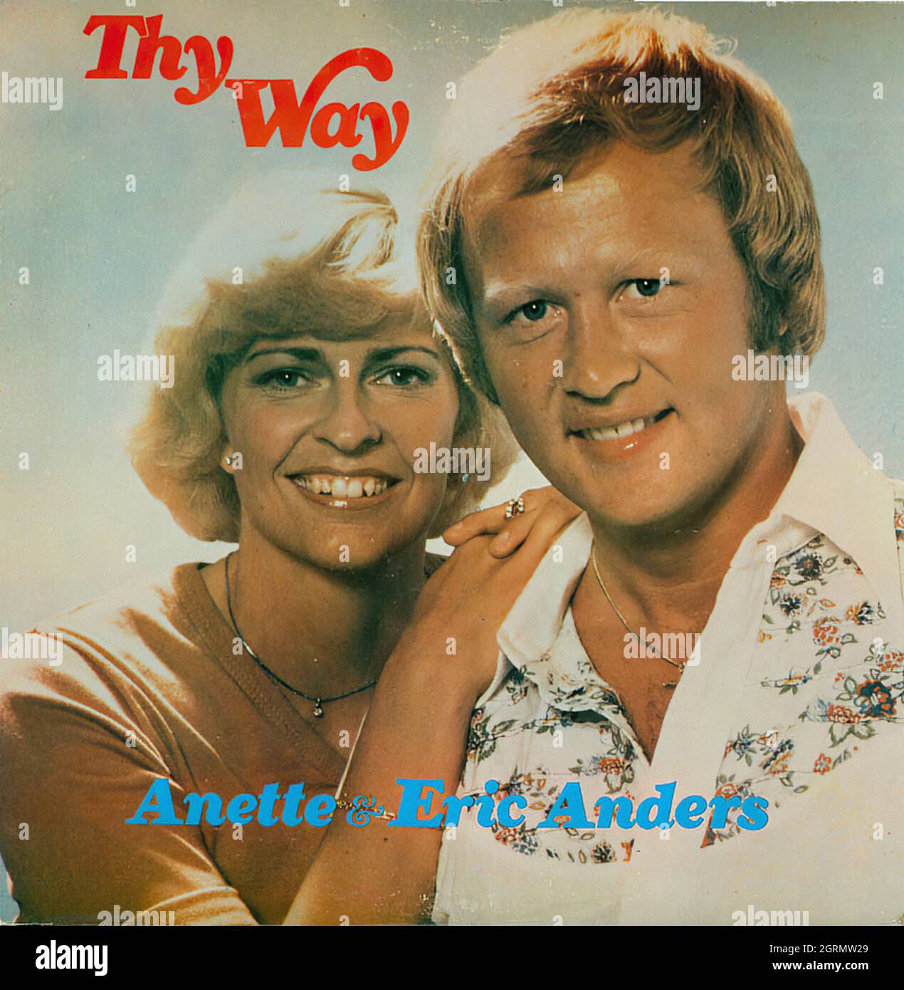 Anette & Eric Anders - Vintage American Christian Vinyl Album Stock Photo