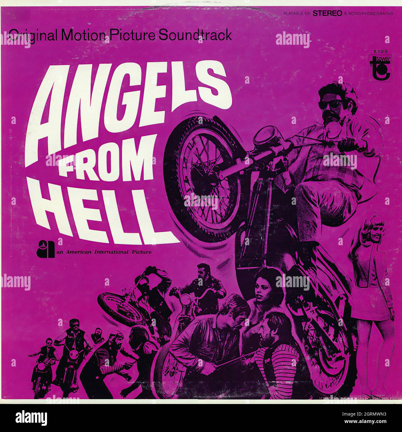 Angels From Hell - Vintage Soundtrack Vinyl Album Stock Photo