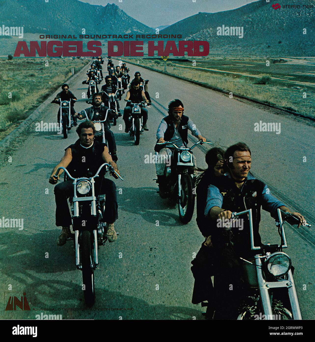 Angels Die Hard - Vintage Soundtrack Vinyl Album Stock Photo