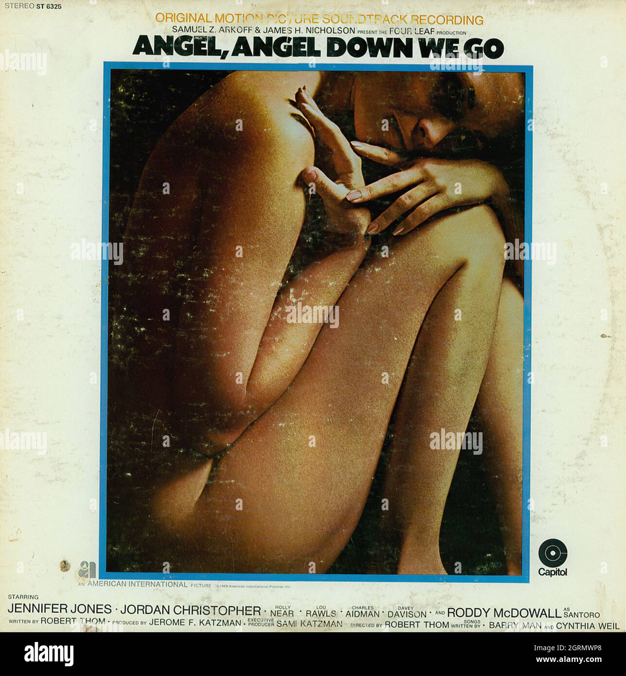 Angel, Angel Down We Go - Vintage Soundtrack Vinyl Album Stock Photo