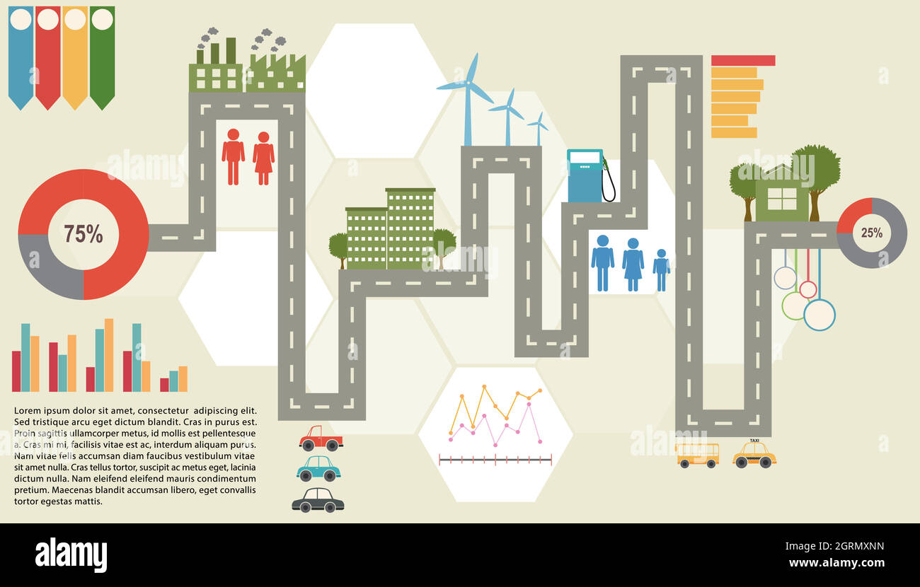 An infochart Stock Vector