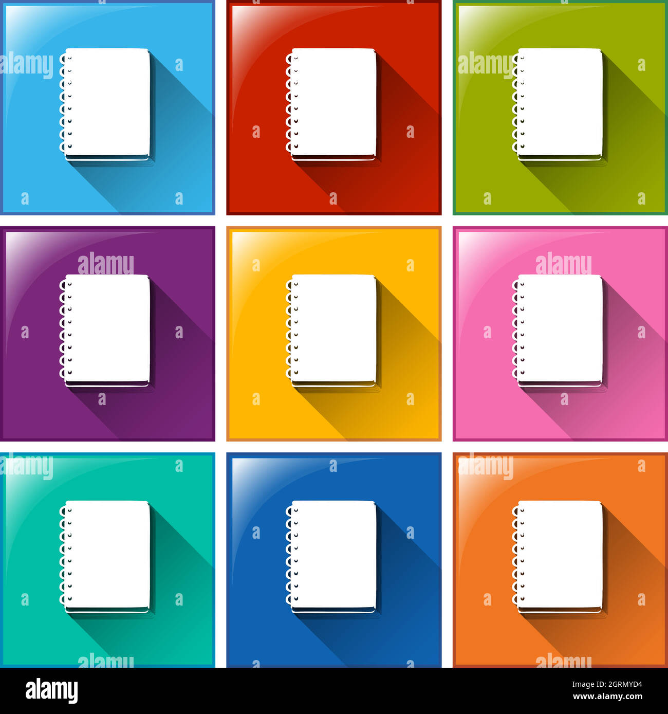 Icons with communication notebooks Stock Vector Image & Art - Alamy