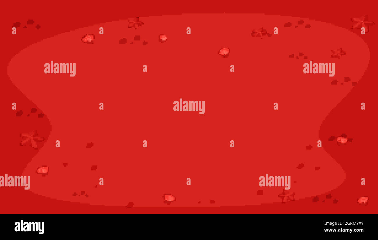 Red background with shells and starfish Stock Vector Image & Art - Alamy