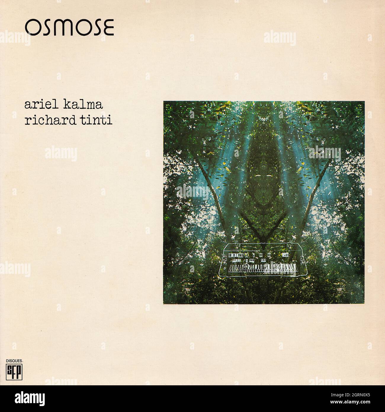 Ariel Kalma - Richard Tinti - Osmose - Vintage Vinyl Record Cover Stock Photo