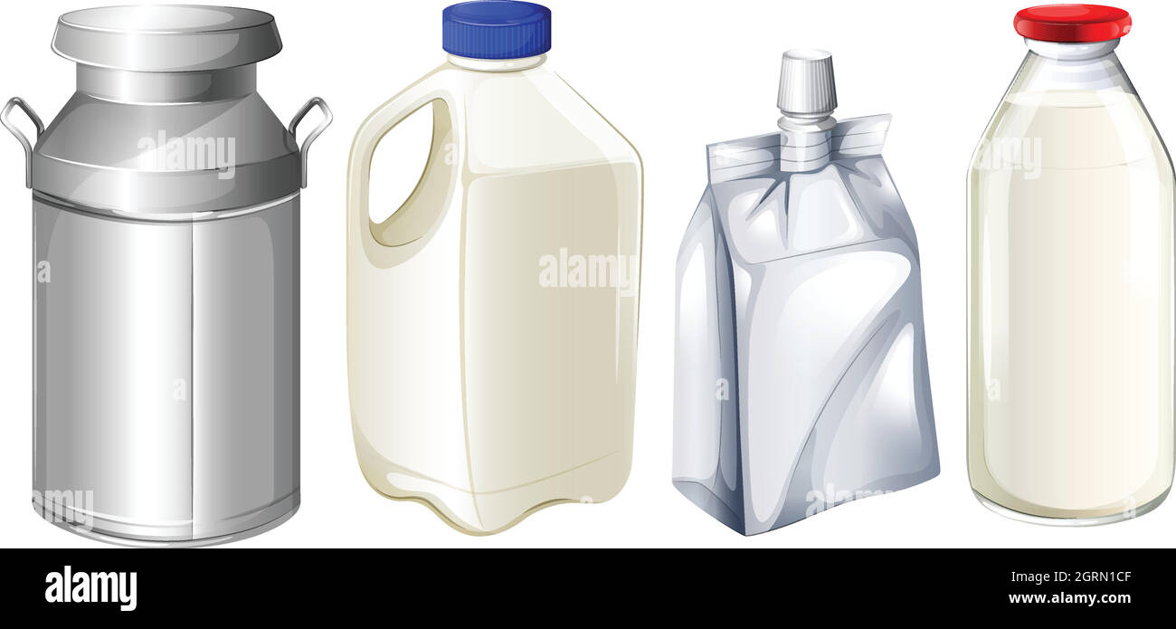 https://c8.alamy.com/comp/2GRN1CF/different-milk-containers-2GRN1CF.jpg