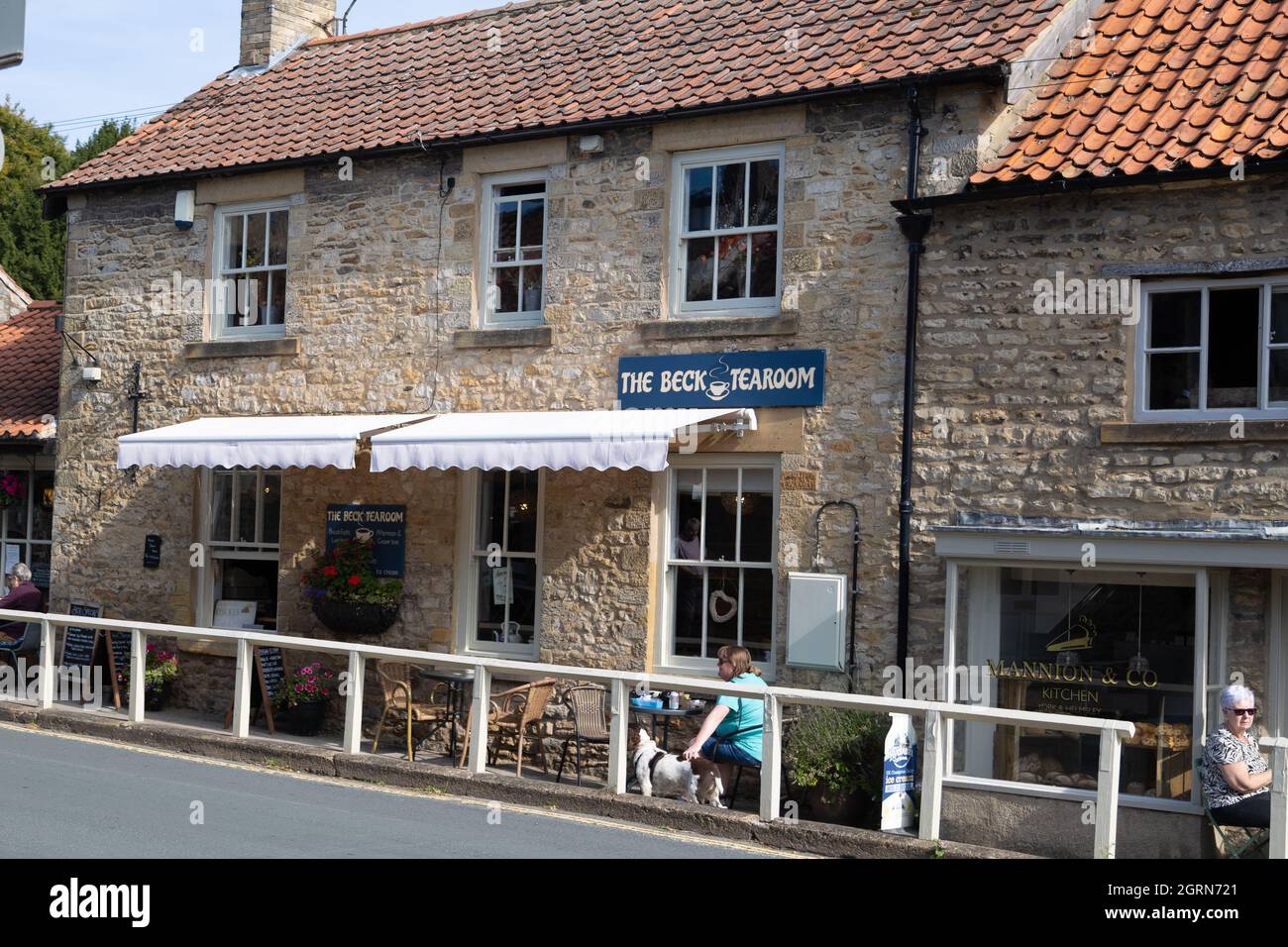 The Beck Tearoom, Helmsley, North Yorkshire Stock Photo